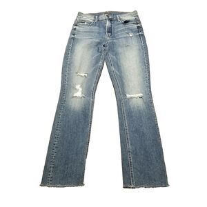 Mother Jeans Women's Size 28 Mid Rise Dazzler Ankle Fray Weekend Warrior (27x28)